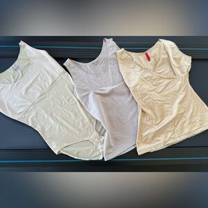 A lot of 3 Spanx Shaping Tank tops sz 1X